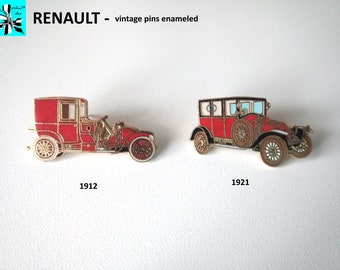 RENAULT vintage car motifs "St.Gallen Collection" pins enameled - 1990s select