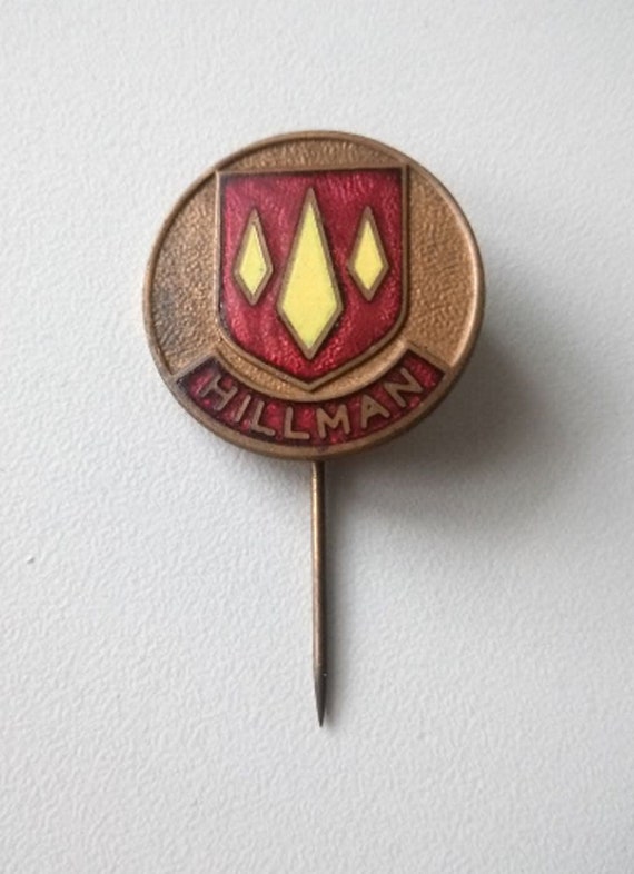 HILLMAN pin: A piece of British motoring history