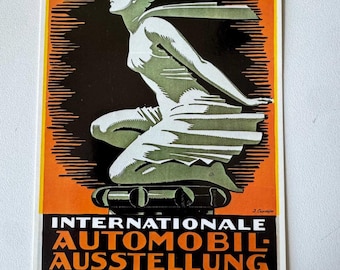 Geneva Motor Exhibition Postcard – International Automobile Exhibition Geneva 1926 – 10–20 June – Design by J. Courvoisier