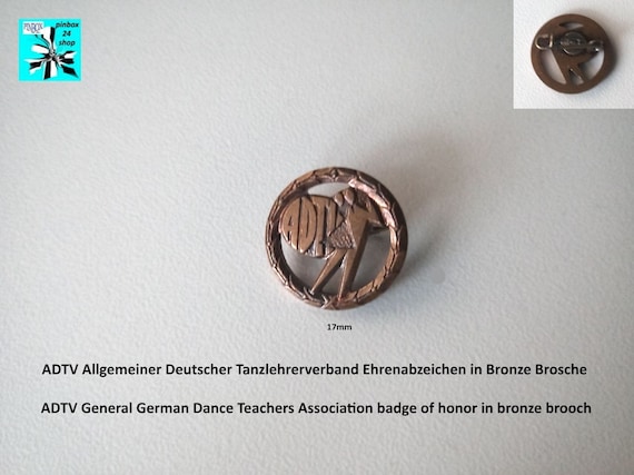 ADTV General German Dance Teachers Association Badge of Honor 1990s