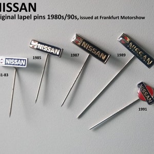 Retro NISSAN pins - 80&#39;s style