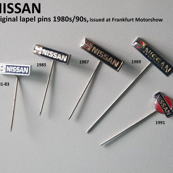 Retro NISSAN Pins - 80er Jahre Style