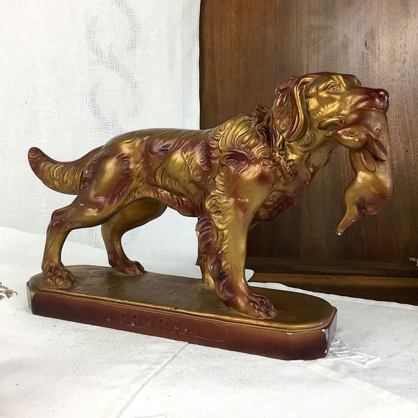 Ancienne Peluche Chien – Jouet Vintage Années 1940/50, Collection Enfant