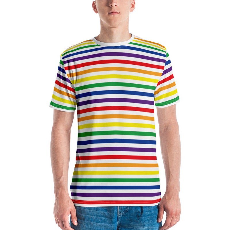 Goosudu Rainbow Stripe Shirt Dress main image 1