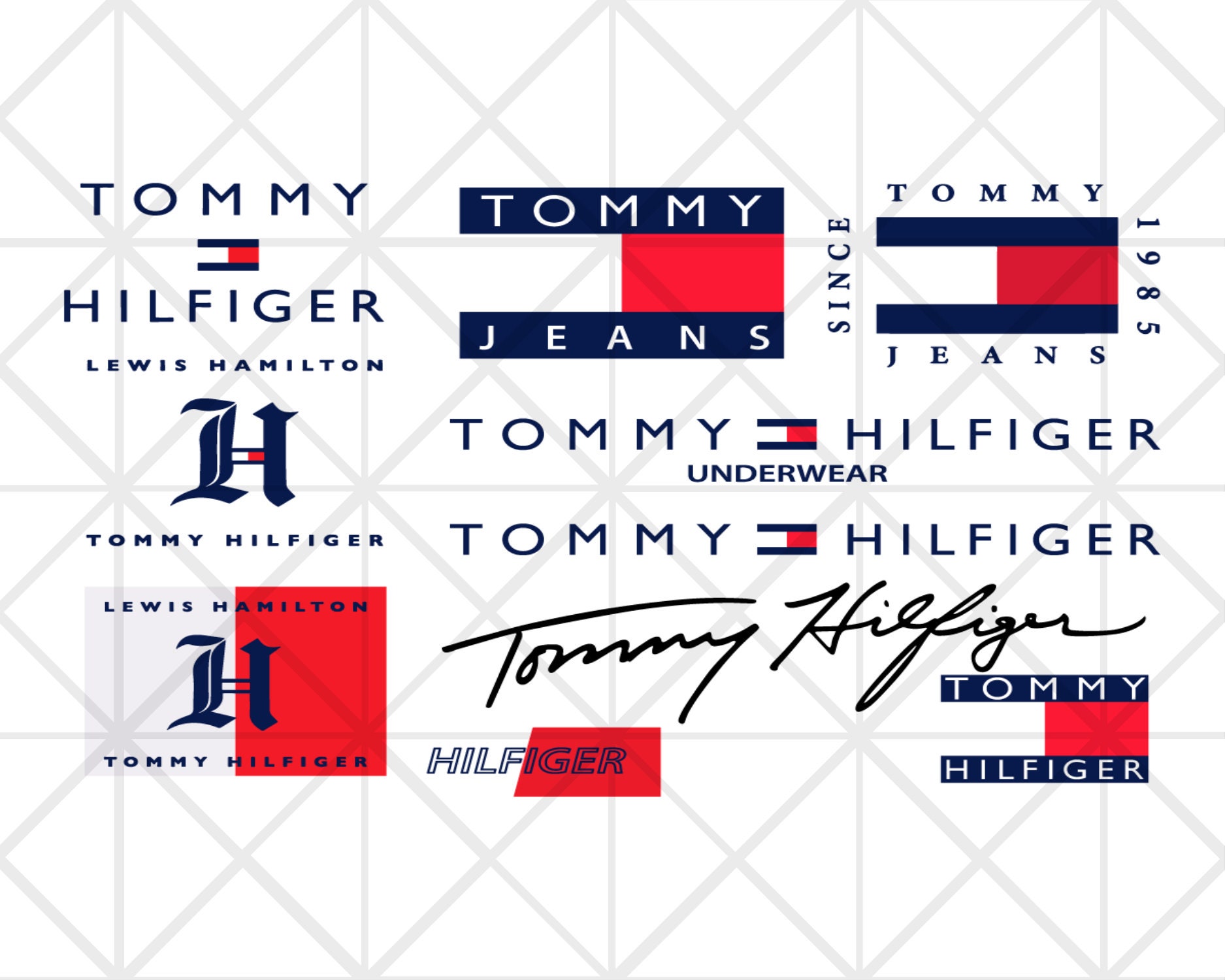 Tommy Hilfiger Signature Logo Svg