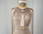 ワンピース RUBATI Macrame Dress VANDYKE BROWN Macrame Dress , Birthday Dress , Shiny Material , Crazy