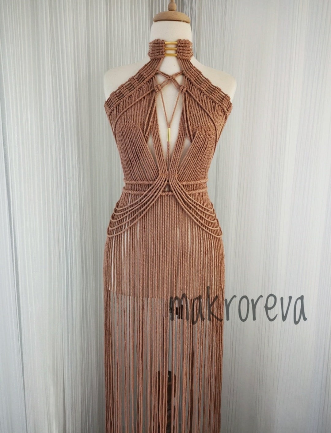 Macrame Dress , Birthday Dress , Stage Dress , Crazy Party Dress