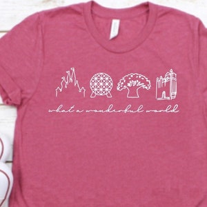 What a Wonderful World, Disney Parks, Disney World, Disney’s 2023 Family Trip, Family Disney Trip, Matching Disney Shirt, Disney Life