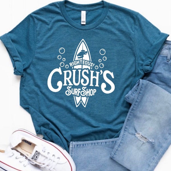 Disney’s Crush’s Surf Shop, Turtles, Finding Nemo Shirt, matching Disney Shirt, Dory shirt, Disney women’s shirt, Nemo