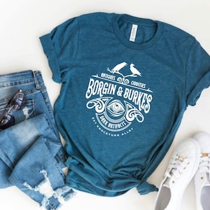 Borgin & Burkes Unusual and Ancient Artifacts, Wizard Shop, Broomstick Wizard Shirt, Wizard world shirt, book reading magic shirt, bookish