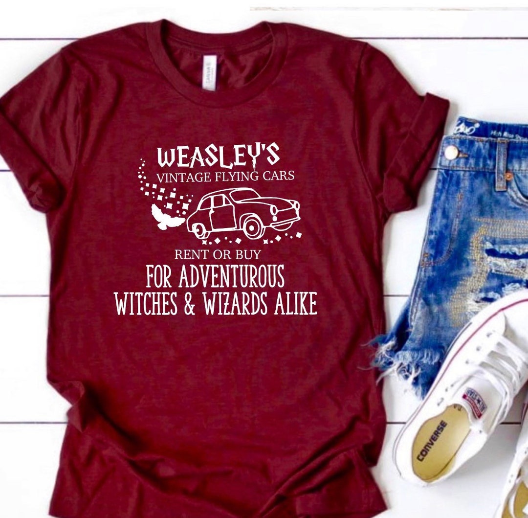 Wizard Vintage Flying Cars, Wizard Shop, Joke Shop Wizard Shirt, Wizard