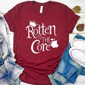 Disney’s Rotten to the Core, Descendants Shirt, Wdw shirt, Maleficent Shirt, Disney Villains, Descendants, Mal, Evie, Villains Shirt