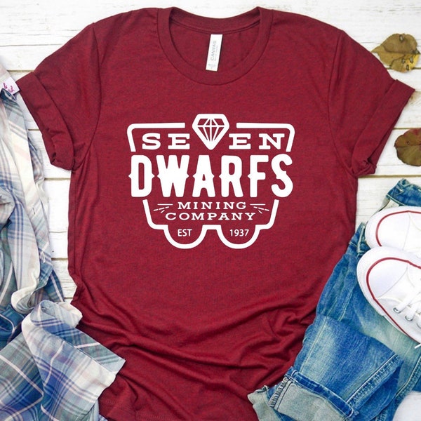 Disney’s Seven Dwarfs Mining Co, Funny Snow White, Mine Train Shirt, 7 Dwarfs, Evil Queen Shirt, Snow White Seven Dwarfs