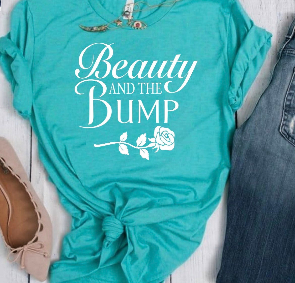 Beauty and the Bump, Pregnancy Announcement Shirt, Disney Maternity PLEASE  Read Description, Funny Pregnant Shirt, Belle Shirt -  Israel
