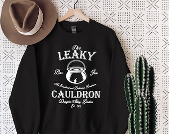 Leaky Cauldron Sweatshirt, Wizard Shop, Wizard Shirt, Wizard world shirt, book reading magic shirt, bookish shirt, family vacation