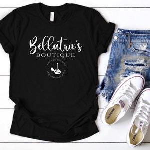 Bellatrix’s Boutique, Wizard Book Store, Wizard shop, Wizard Shirt, Wizard world shirt, book reading magic shirt, bookish shirt