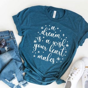A Dream Is A Wish Your Heart Makes Cinderella Shirt, Magic Kingdom Shirts, Matching Disney, Cinderella Shirt, Princess shirt