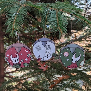 Hollow Knight Wooden Ornaments . Knight . Pale King . Hornet