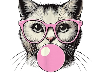 Cute Cat Shirt for Women Funny Feline Lover Design SVG PNG Cricut DTF