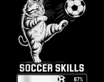 Soccer Skills Loading Cat Mom Practice In Progress SVG PNG Funny Soccer Mom Shirt Cricut DTF