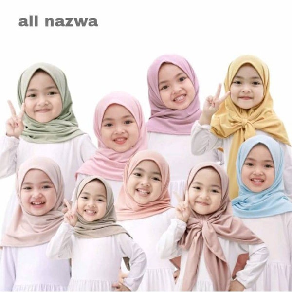 Children hijab | Kids Instant pashmina (Age 3 to 5 years old) / children hijab, instant pashmina for kids