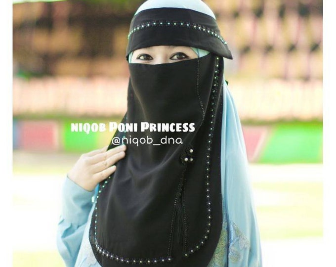 Half Niqab Coral Pink main image 0
