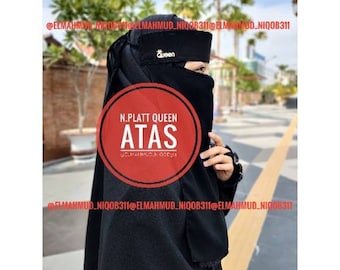 Half niqab, black niqab, lace niqab, closed face niqab, chiffon niqab, Islamic veil, black hijab