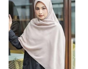 SQUARE HIJAB SYAR&#39;I cotton voal | Polycotton square hijab | square hijab | Hijab long square sya&#39;i| plain hijab | Plain square hijab |