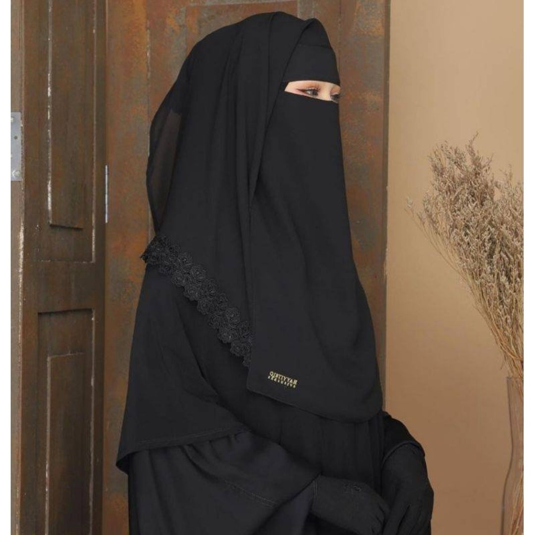 Niqab Black Niqab Egypt Niqab Lace Niqab Closed Face