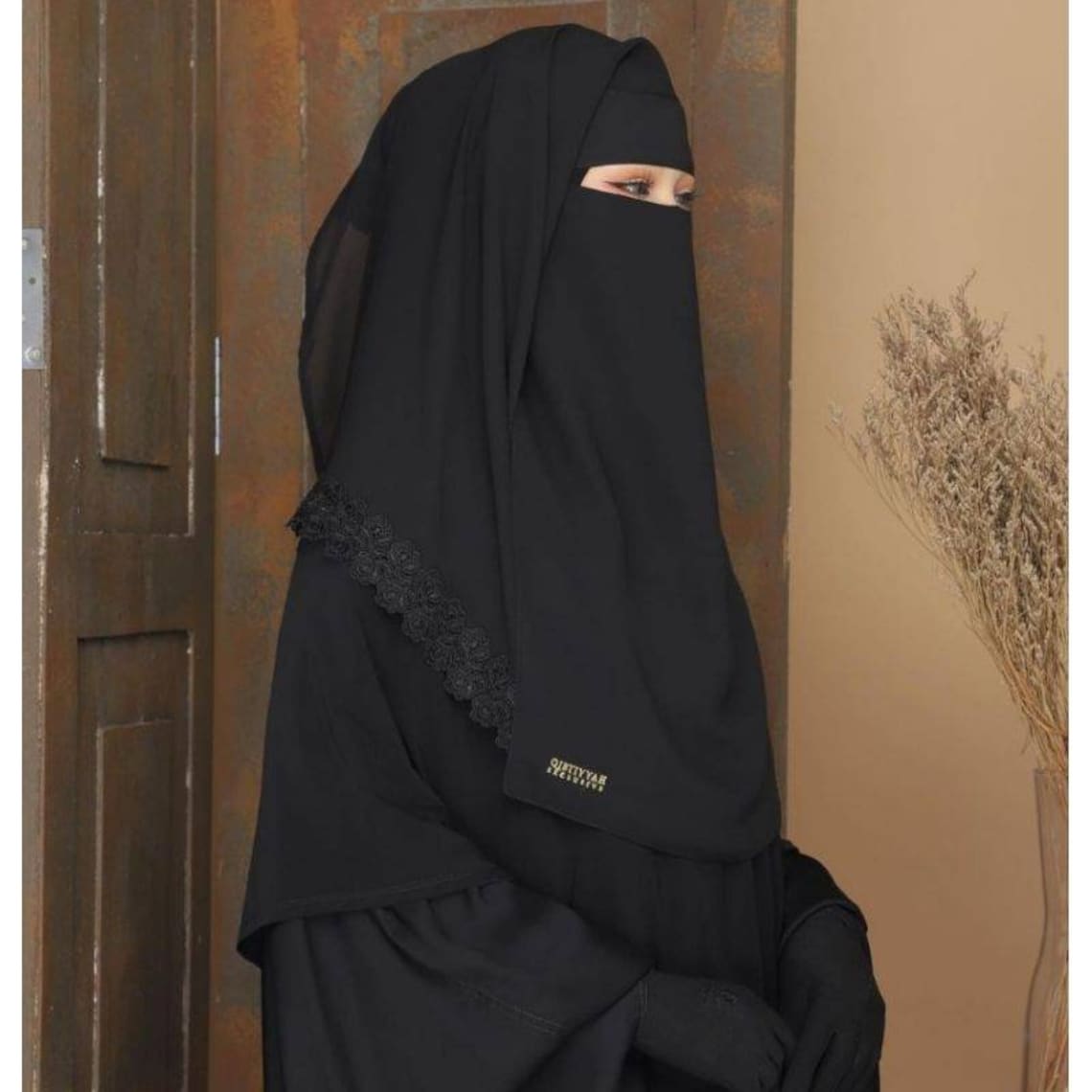 Niqab Black Niqab Egypt Niqab Lace Niqab Closed Face Etsy India