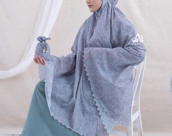 Portable traveling Islamic prayer clothes for women in parachute Korean material |muslim prayer dress|Muslim women Prayer clothes