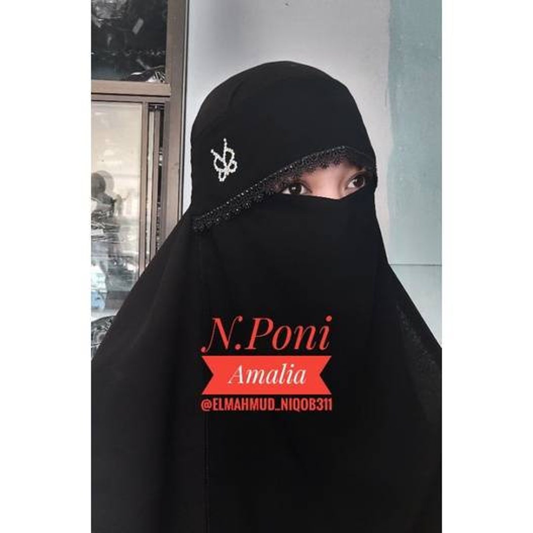 Tessuti Elastici Mezzo Niqab Velo Burka Morbido E Confortevole, Diversi Colori - Italia - Foto 12