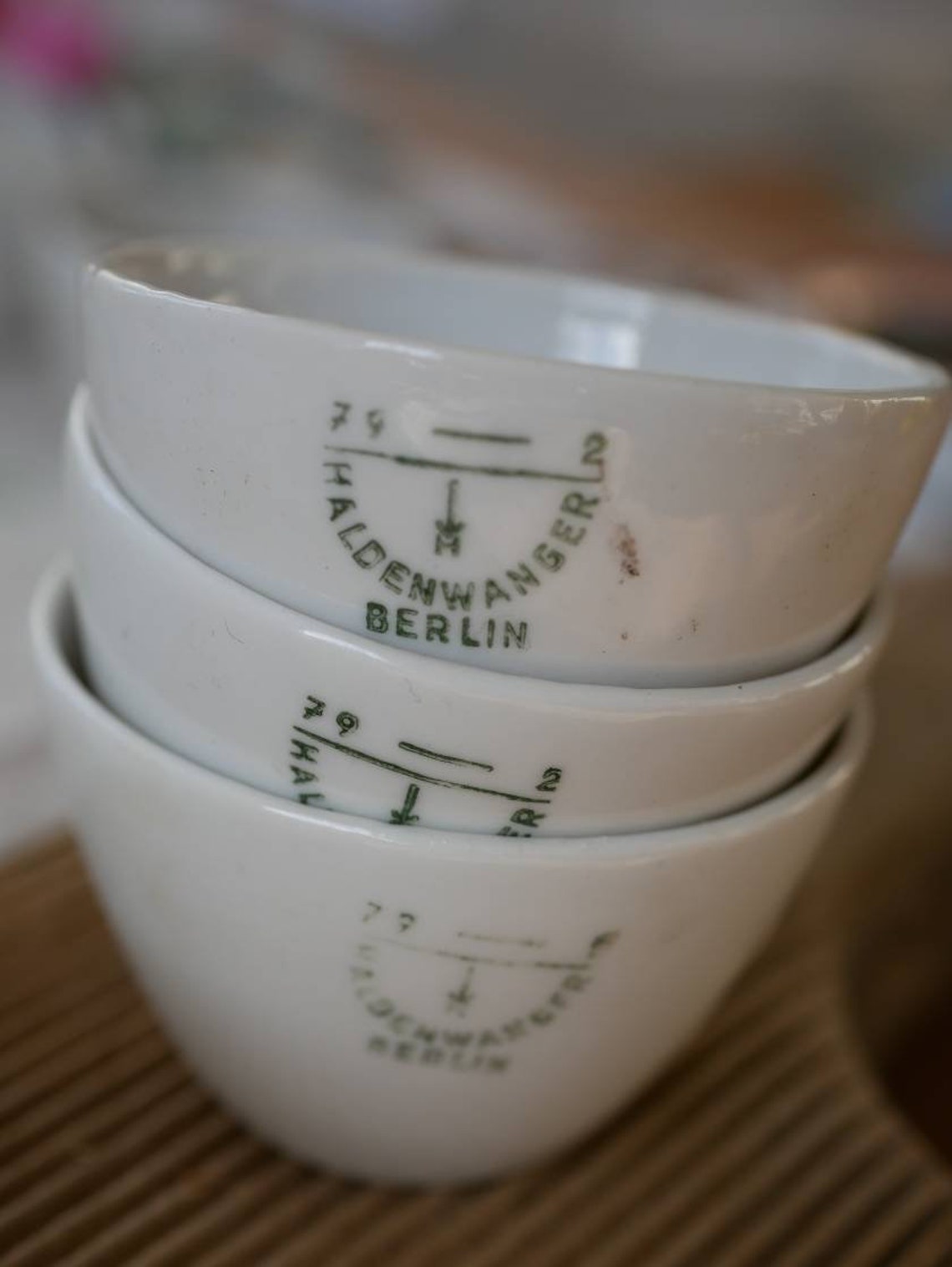 Set of 3 Vintage Haldenwanger porcelain crucibles Etsy