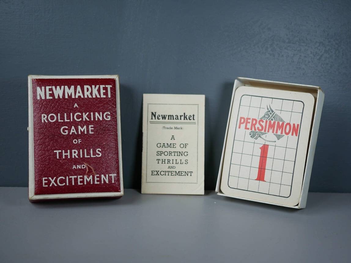 Vintage Retro Card Game Newmarket A Rollicking Game Of Thrills Etsy