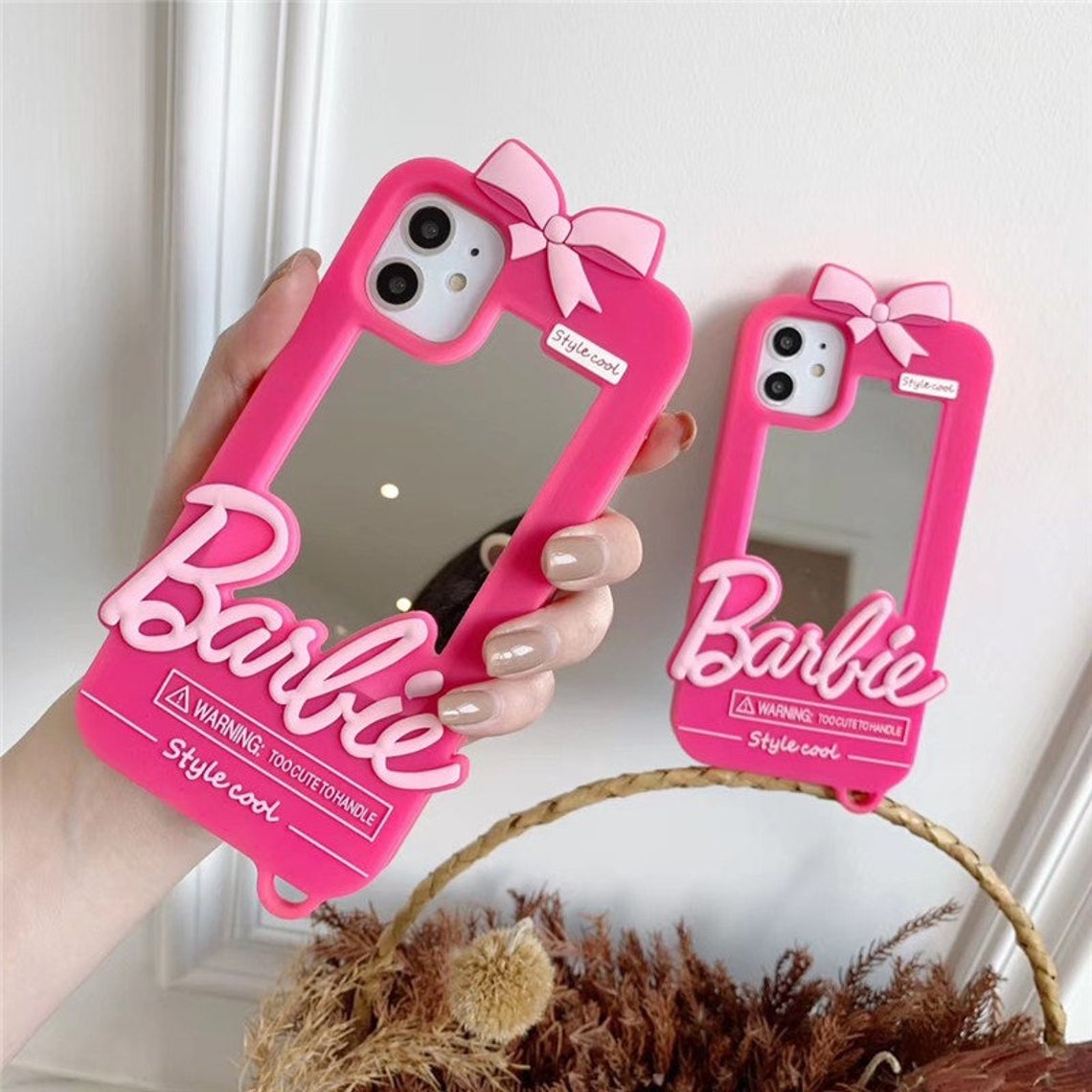 Barbie iPhone Case with mirror Barbie Mirror iPhone cover Etsy
