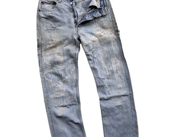 国内で当店のみ REGEN ZONE - RIOT Distressed Patchwork Denim RIOT Distressed Patchwork Denim