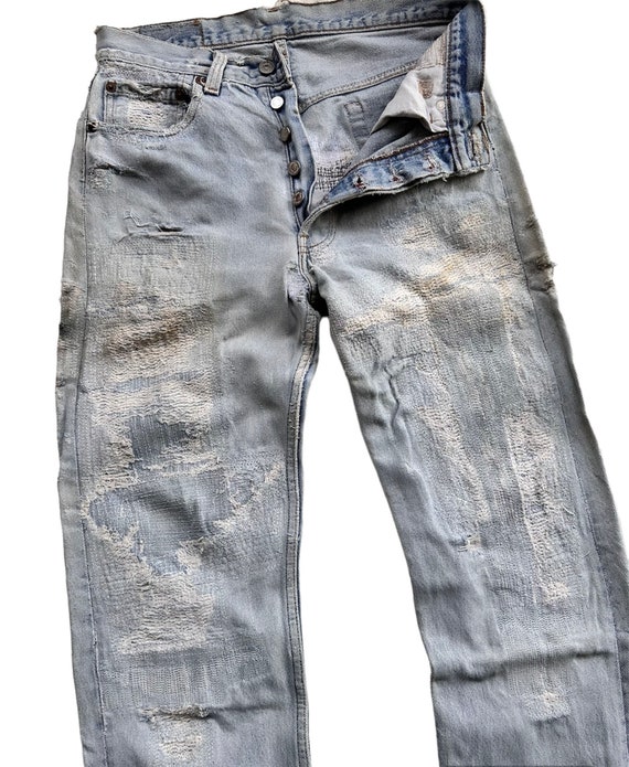 Rare Unique Vintage Patchwork Jean Reworked Remake