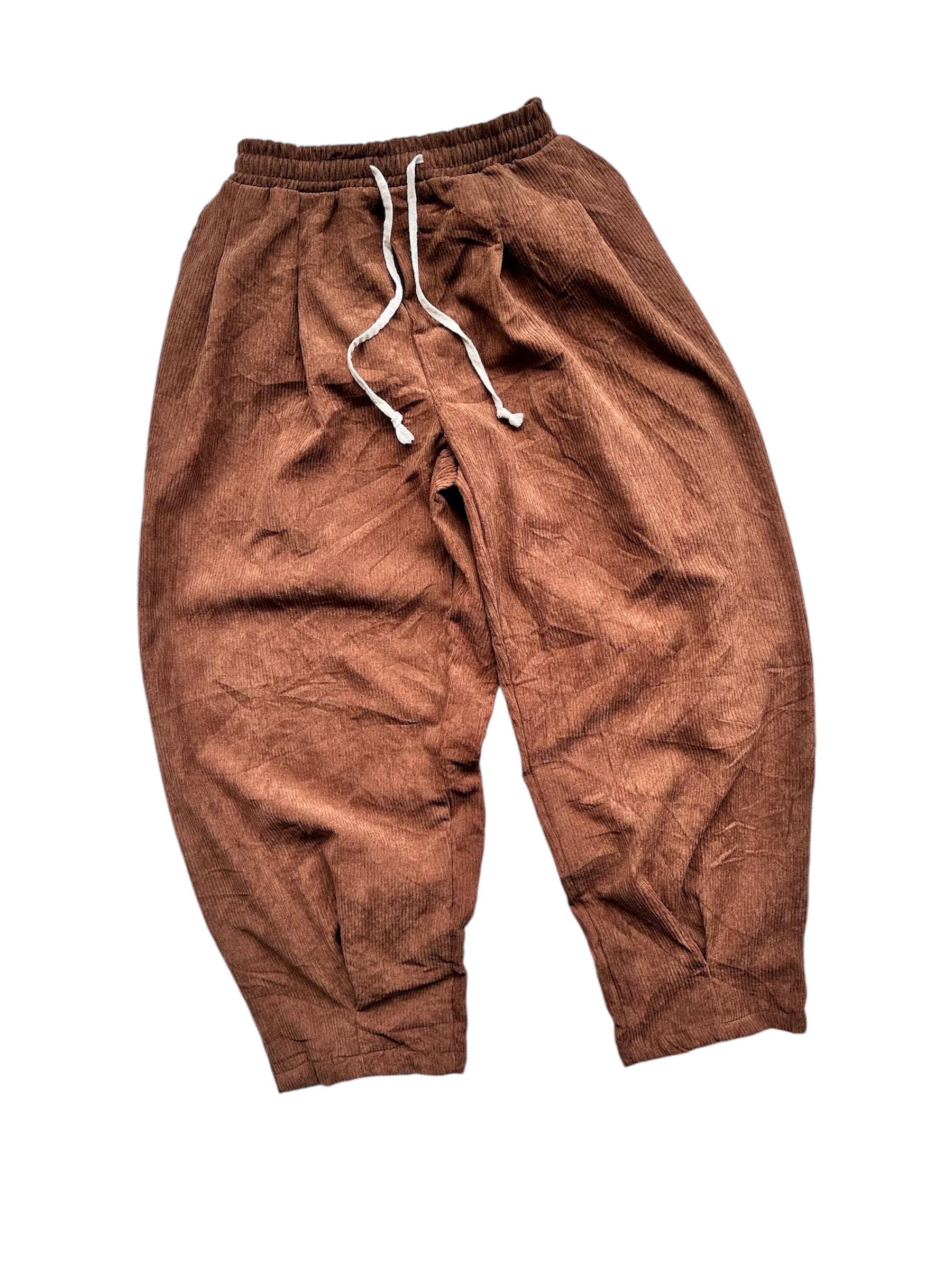Corduroy Balloon Trousers - Etsy