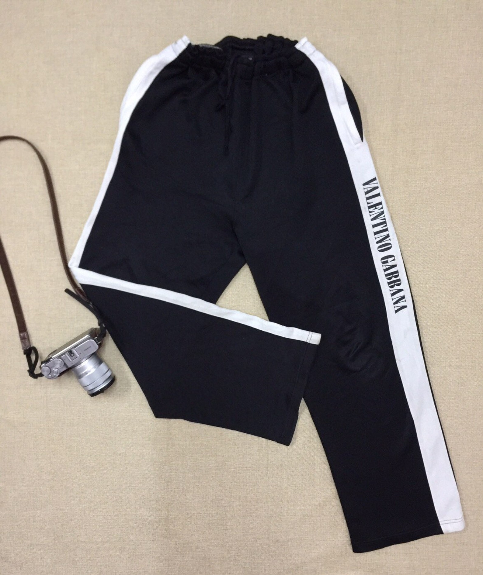 Unisex Vintage Loose Fit Sweatpants Drawstring Elastic Italy Etsy