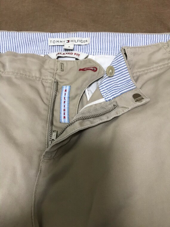 パンツ vintage rework chinos Unique Vintage Jeans Patchwork Chino Pant Trousers Khaki