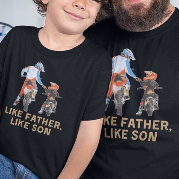 Father Son Dirt Bike Shirt / Father Son Motocross Shirt / Father Son Gift / Christmas Gift / Birthday Gift