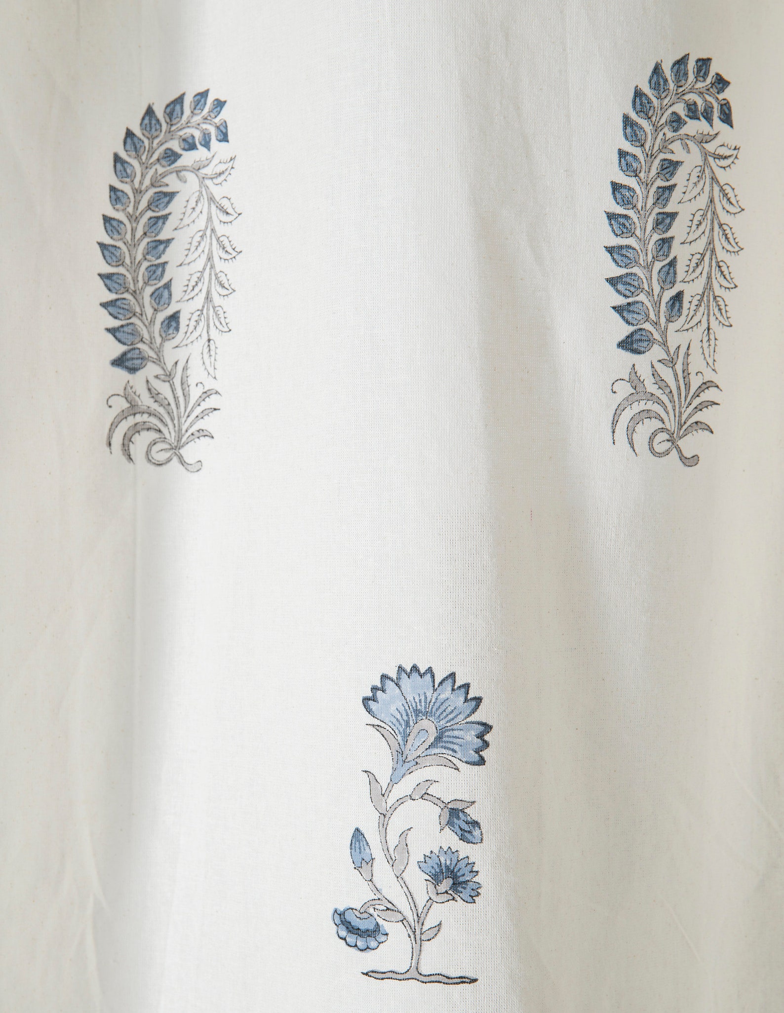 Indian Hand Block Printed Curtains Set of Two Cotton Curtain Etsy