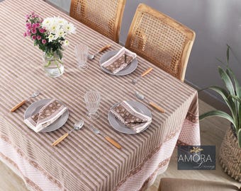 Tovaglia Quadrata Antimacchia 100x100 Cm Stile Mandala Rosso - Effetto Loto In Poliestere Con Sottobicchiere Omaggio - Lavabile Per Cucina E Giardino - 4