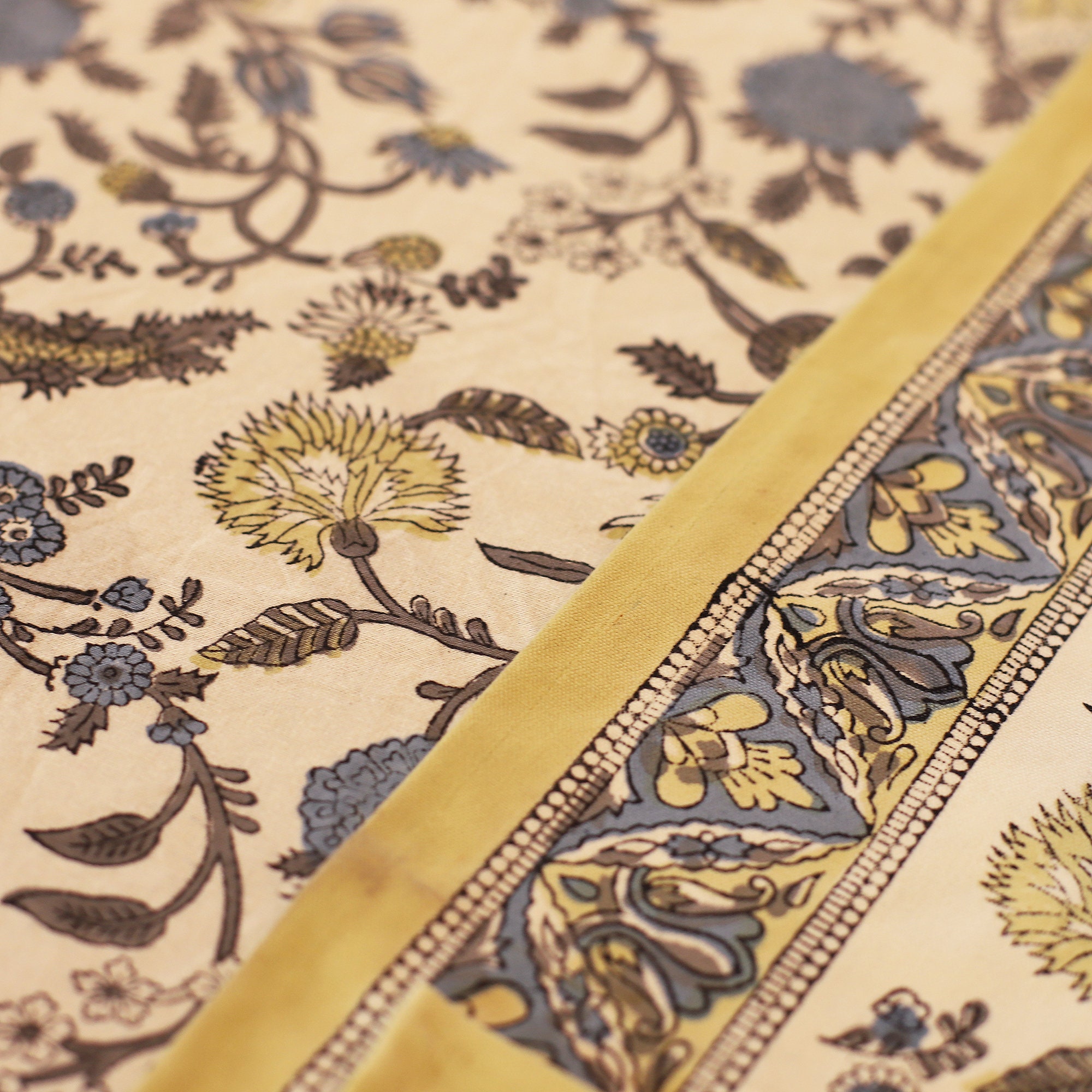 Floral Round Tablecloth Indian Block Print Round Table Cover - Etsy
