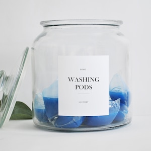 Wäscherei personalisierte wasserfeste Organisationsetiketten für Aufbewahrungsgläser, Flaschen oder Behälter Bild 2