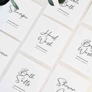 Health & Beauty Personalised Water Resistant Organisation Labels For Storage Jars, Bottles or Containers