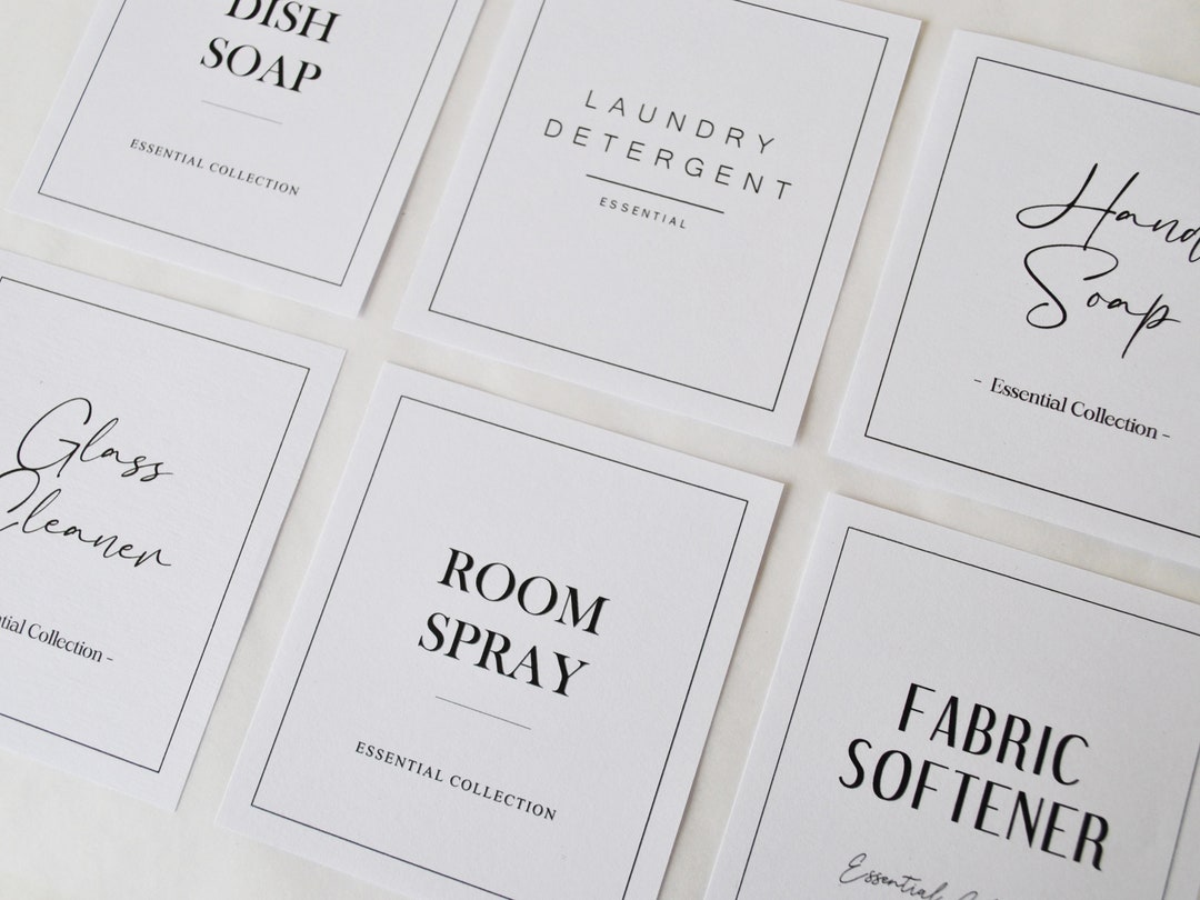 Personalised Kitchen Labels Water & Oil Resistant Etsy