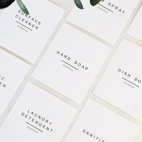 Laundry Labels for Jars Etsy