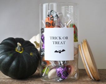 Etiquetas de organización de Halloween / Personalizadas para frascos, botellas o botes de almacenamiento / Resistentes al agua