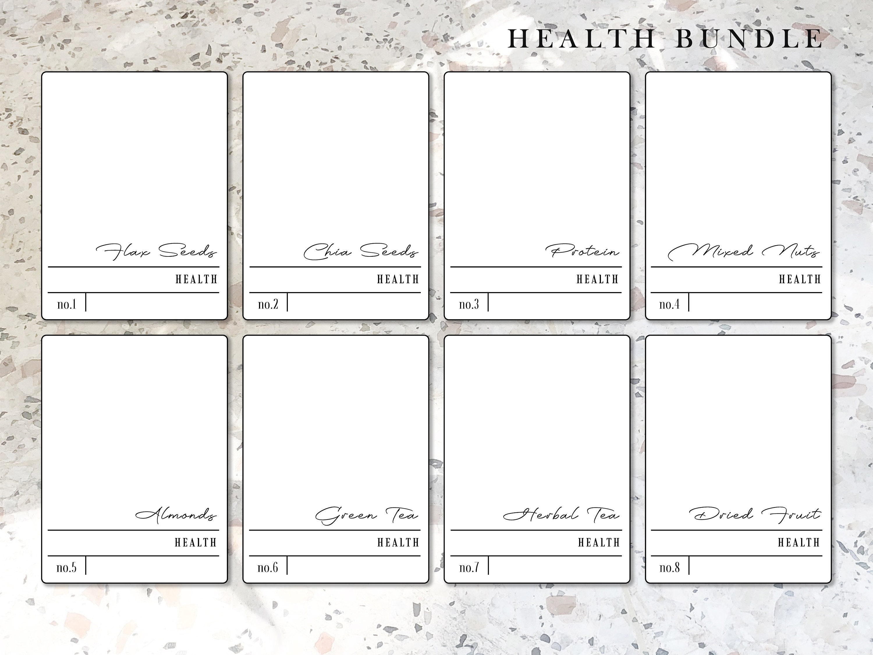 Water Resistant Labels For Storage Jars Bottles or Containers | Etsy